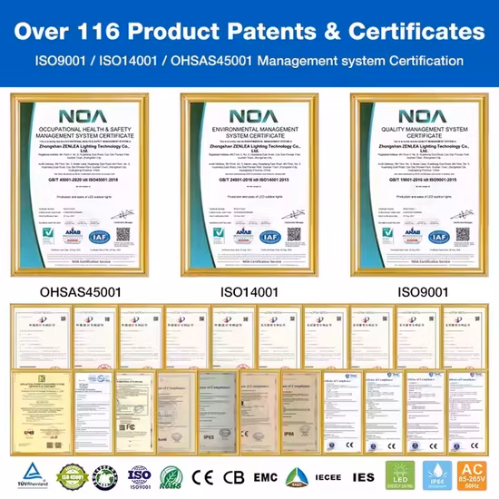 Éclairage extérieur LED IP65 étanche en aluminium